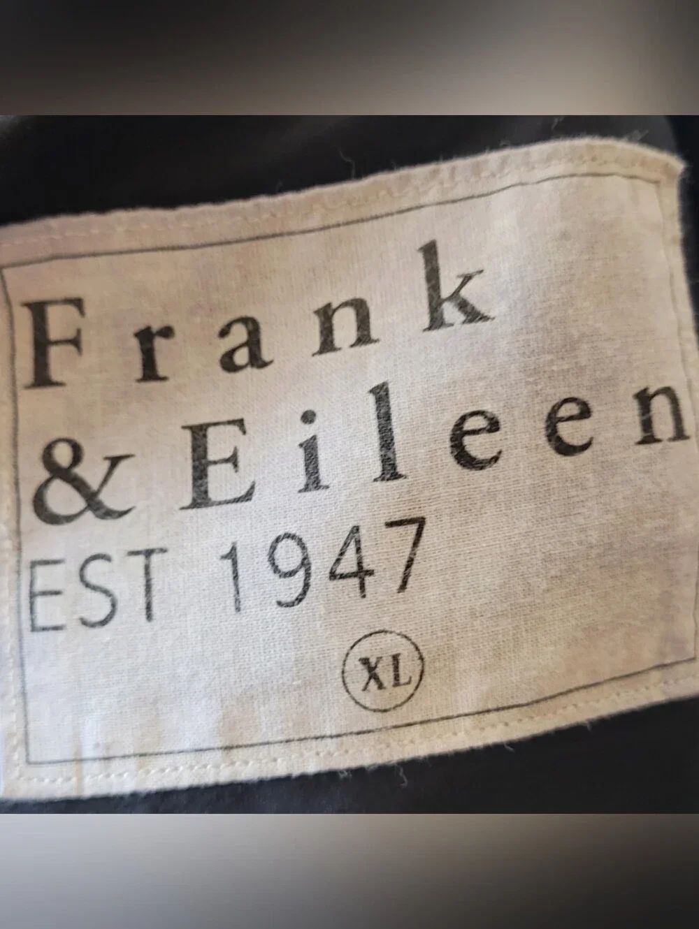 Frank & Eileen Tori Black Longline 100% Cotton Button-Down Shirt Dress Size XL - Picture 5 of 10